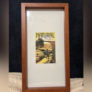 Framed vintage-style postcard